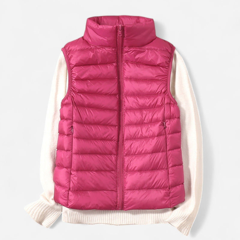 Québec Élégance vest Lynn – Gilet sans manches élégant et ultra-léger pour le printemps et l’été