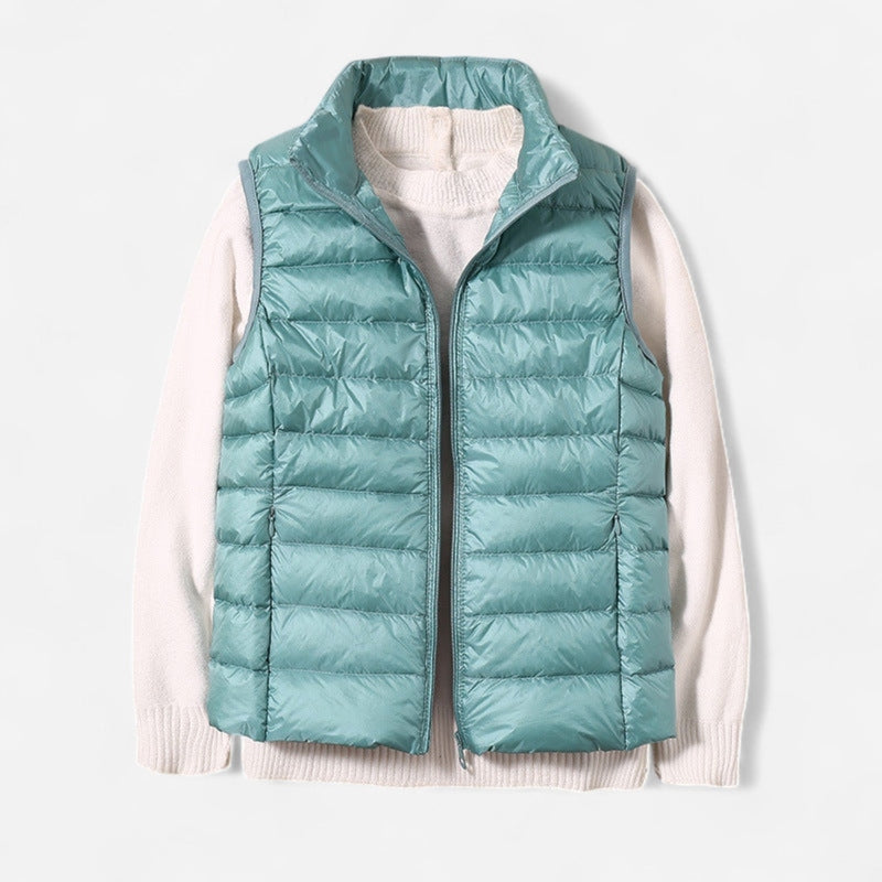 Québec Élégance vest Lynn – Gilet sans manches élégant et ultra-léger pour le printemps et l’été