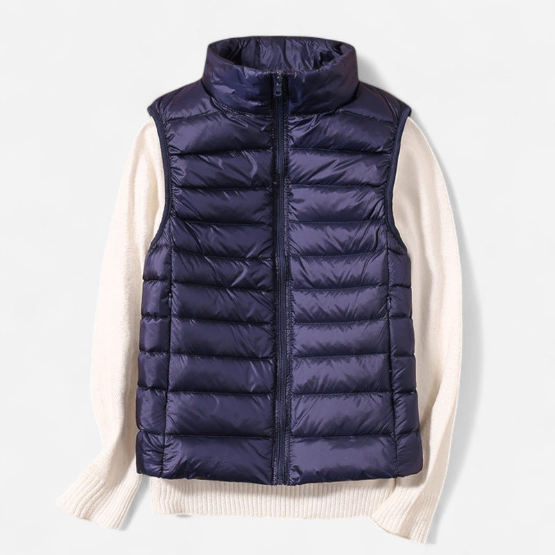 Québec Élégance vest Lynn – Gilet sans manches élégant et ultra-léger pour le printemps et l’été