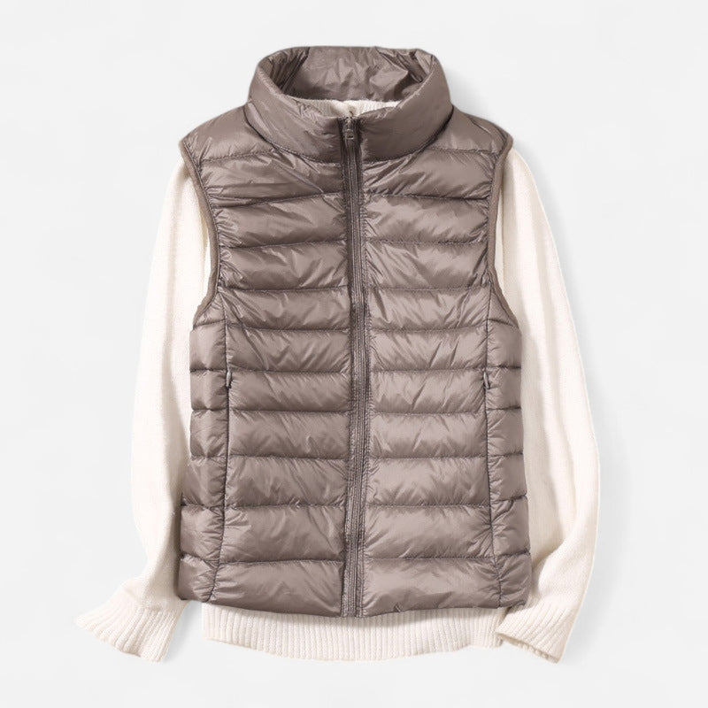 Québec Élégance vest Lynn – Gilet sans manches élégant et ultra-léger pour le printemps et l’été