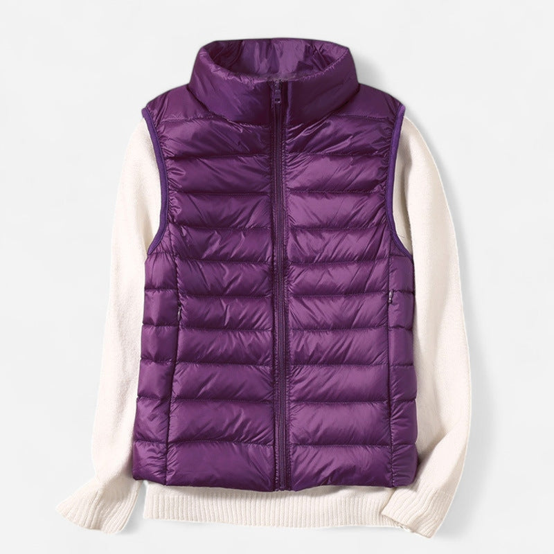 Québec Élégance vest Lynn – Gilet sans manches élégant et ultra-léger pour le printemps et l’été