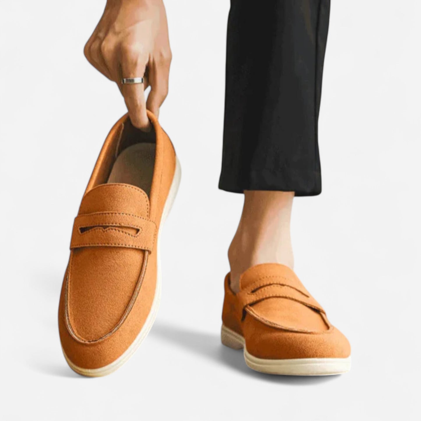Renlow Mocassins en Suède Doux - Élégance et Confort Inégalés