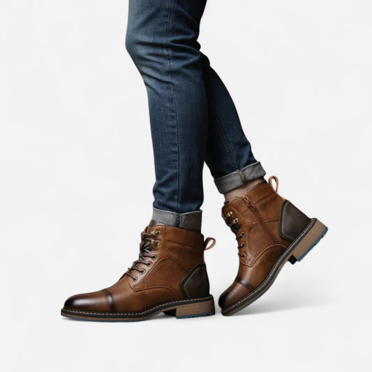 Ashford Bottes en Cuir Vintage - Élégance Durable et Confort Optimal
