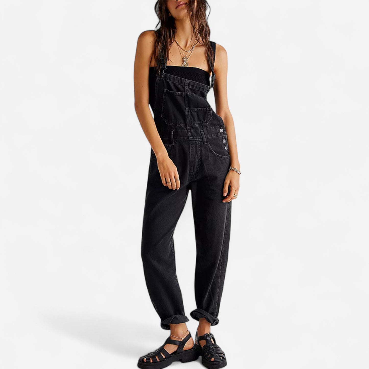 Indie West - Salopette en Denim Éthique et Tendance pour Femme