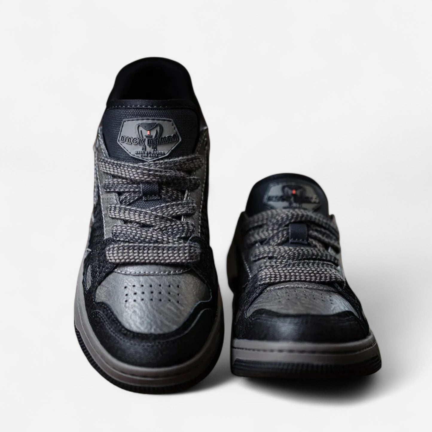 Black Mamba - Sneakers en Cuir de Serpent Unique et Élégantes