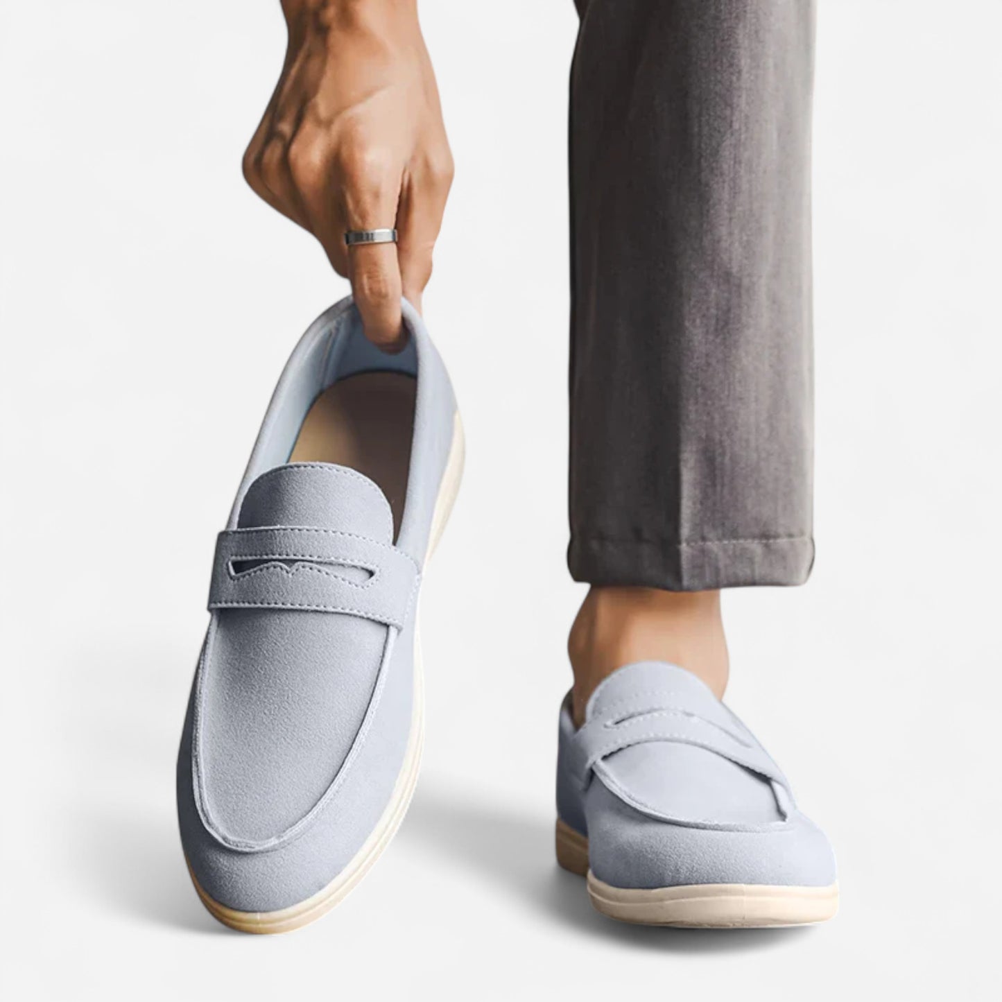 Renlow Mocassins en Suède Doux - Élégance et Confort Inégalés