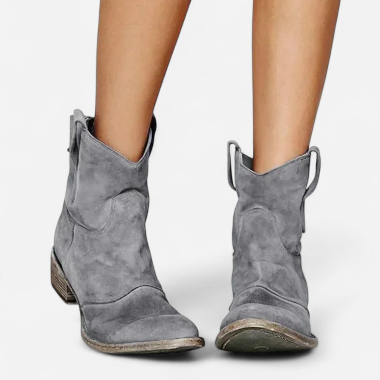 Dael - Bottes Cowboy Vintage à la Cheville pour un Style Unique