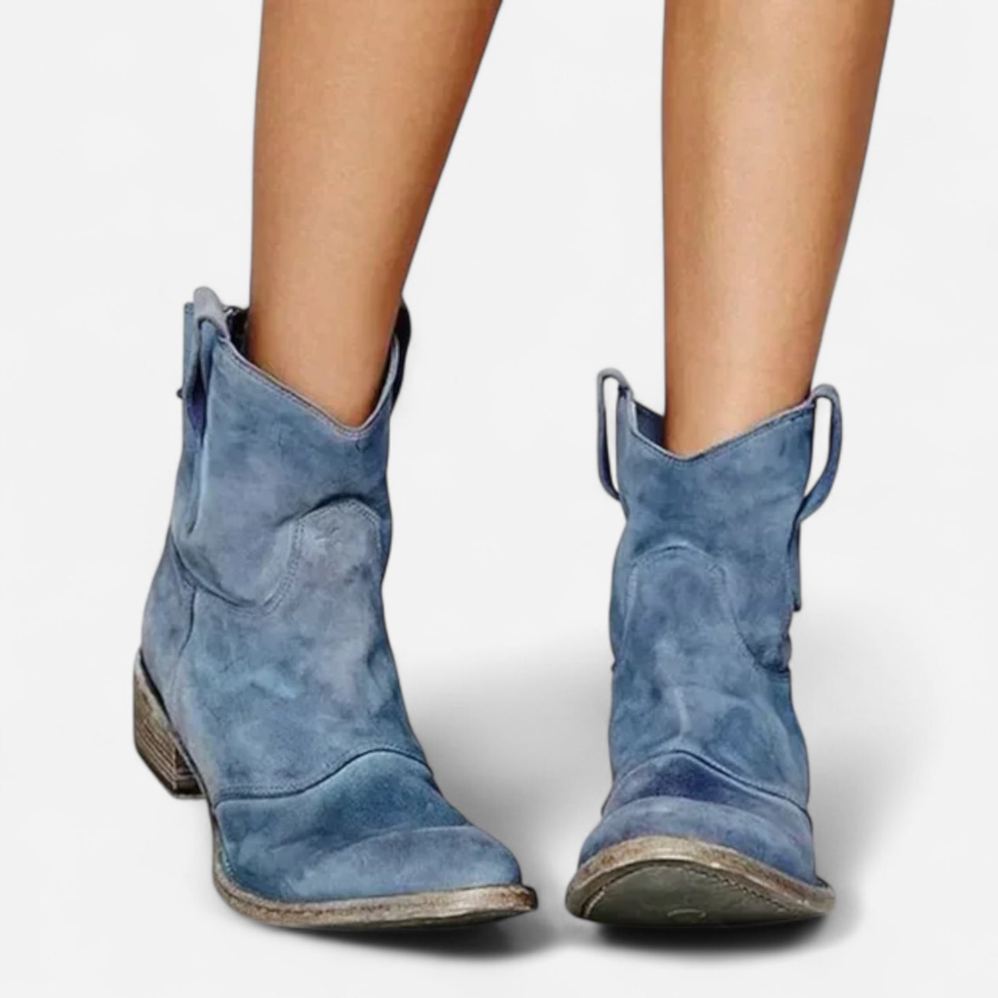 Dael - Bottes Cowboy Vintage à la Cheville pour un Style Unique
