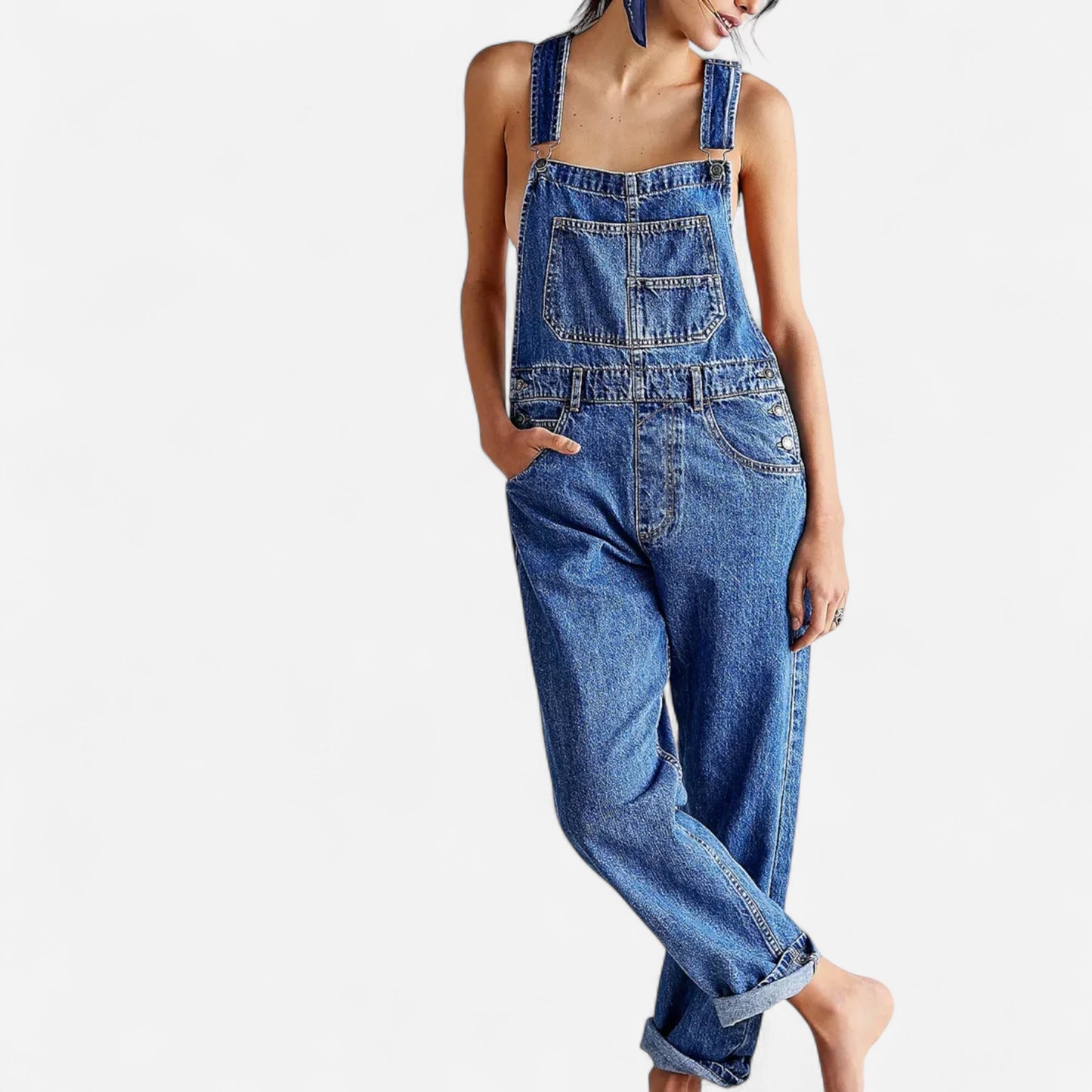 Indie West - Salopette en Denim Éthique et Tendance pour Femme