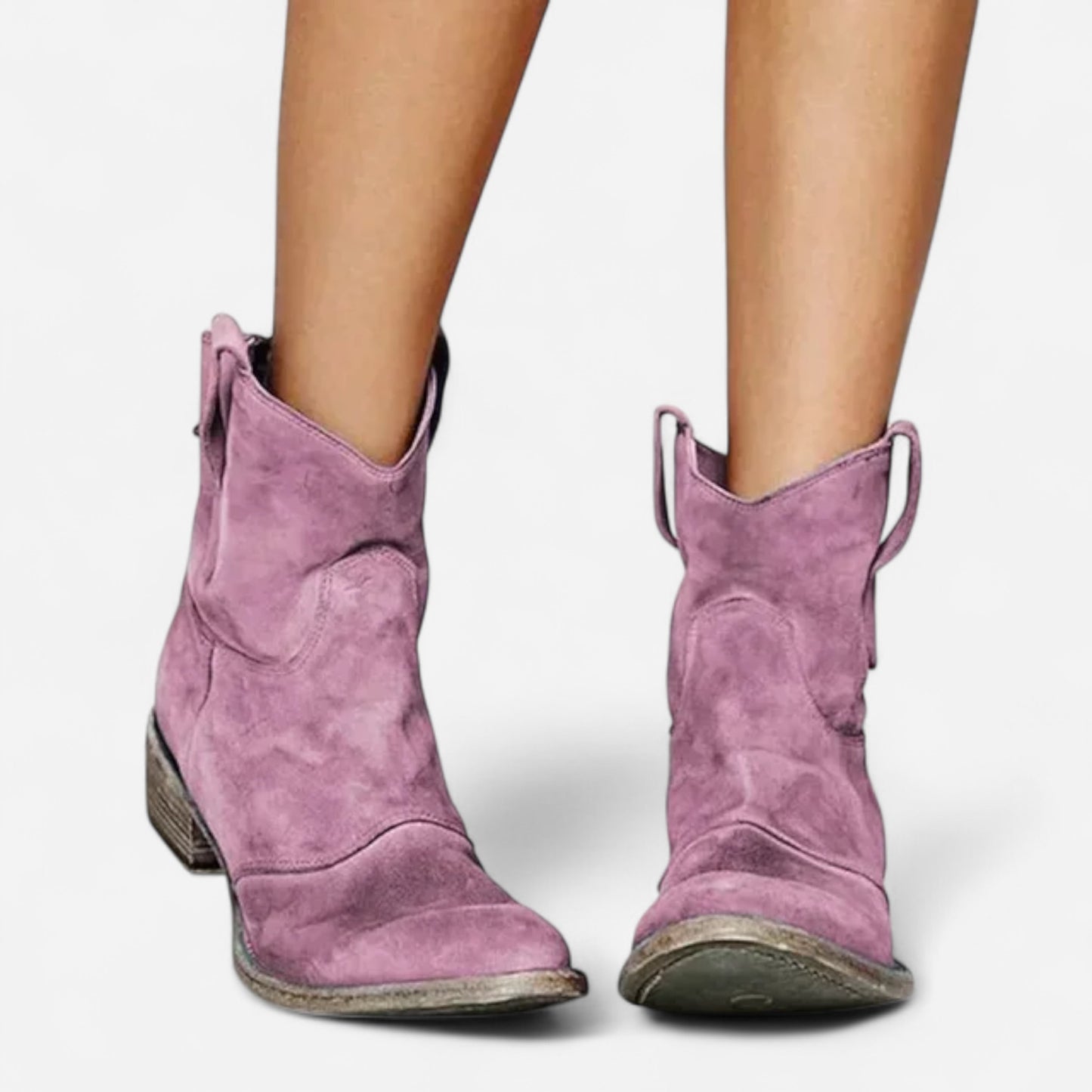Dael - Bottes Cowboy Vintage à la Cheville pour un Style Unique