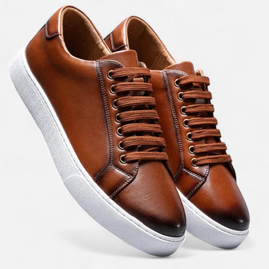 Salvano - Baskets en Cuir Véritable pour un Style Élégant