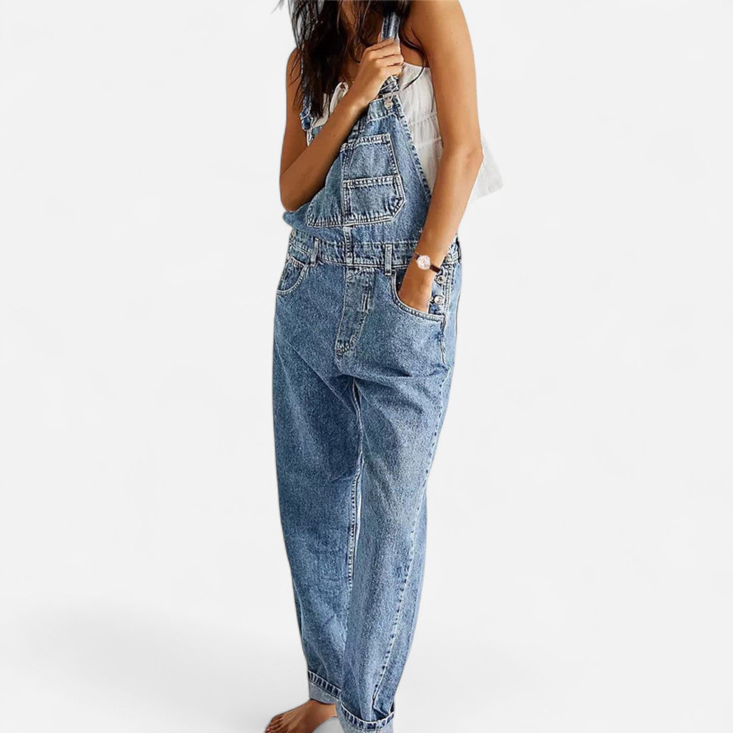 Indie West - Salopette en Denim Éthique et Tendance pour Femme