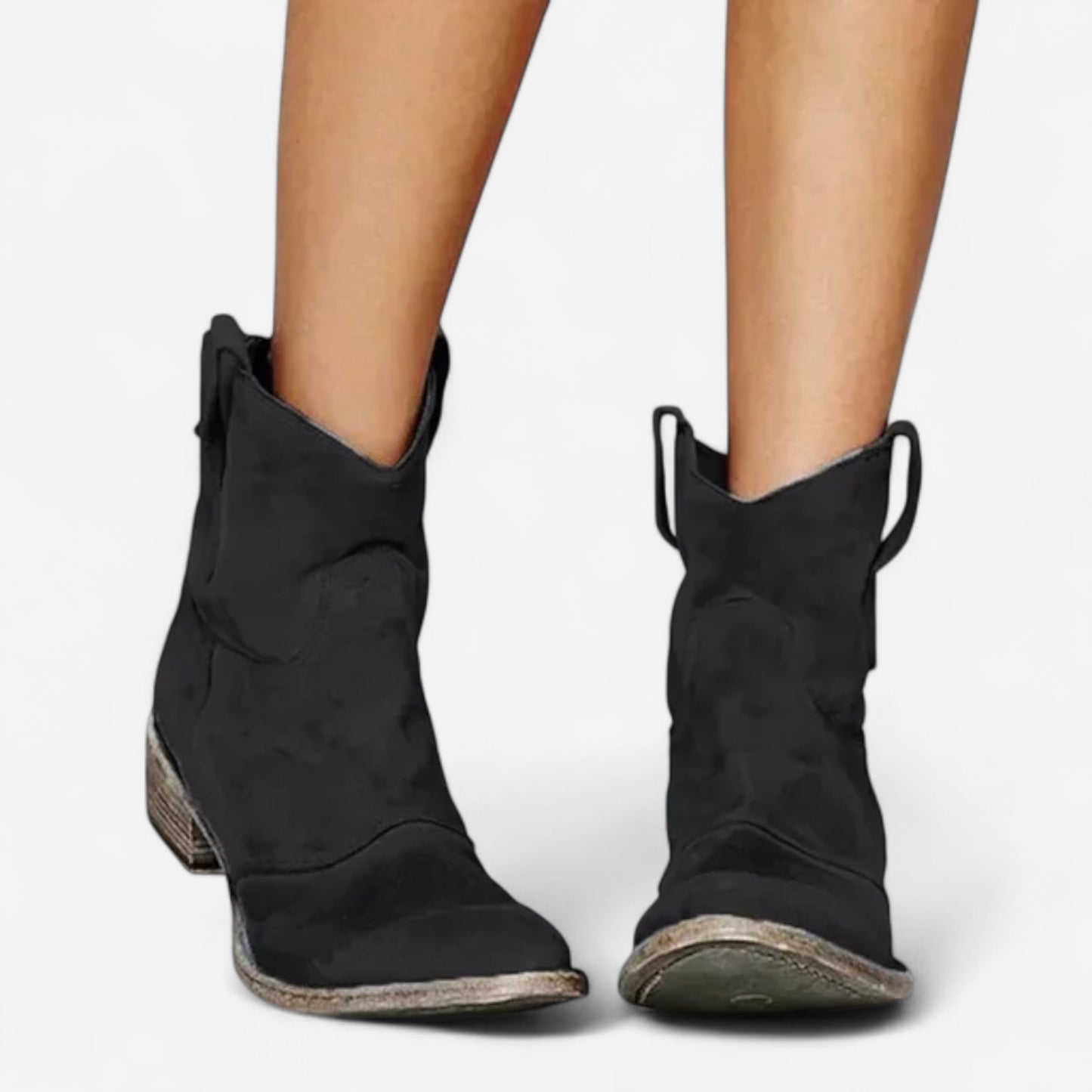 Dael - Bottes Cowboy Vintage à la Cheville pour un Style Unique