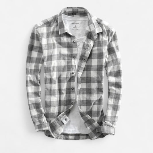 Abdiel Chemise à Manches Longues en Plaid pour Hommes - Élégance et Confort