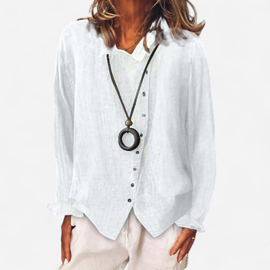 Christina - Chemise Longue Décontractée pour Femmes Élégante