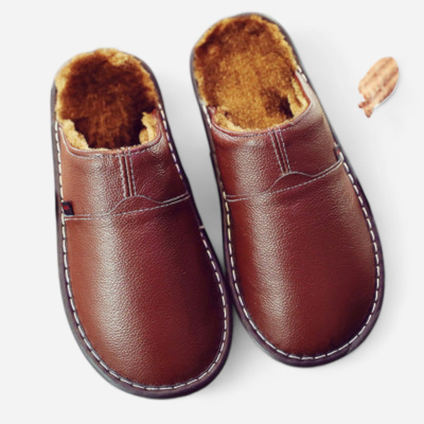 Pantoufles en cuir imperméables - Confort et élégance durable