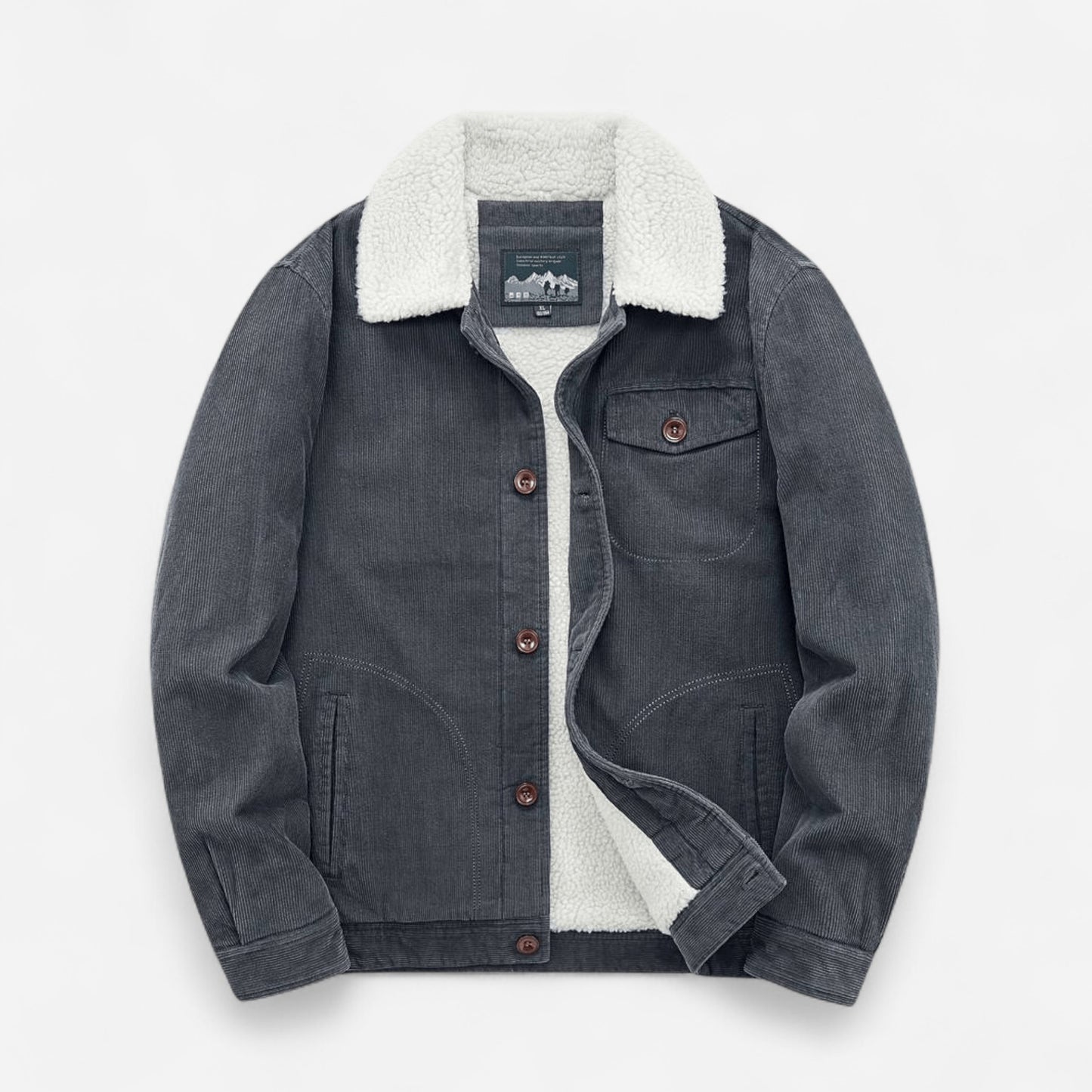 Veste en velours côtelé pour homme - Douillette et durable, style classique