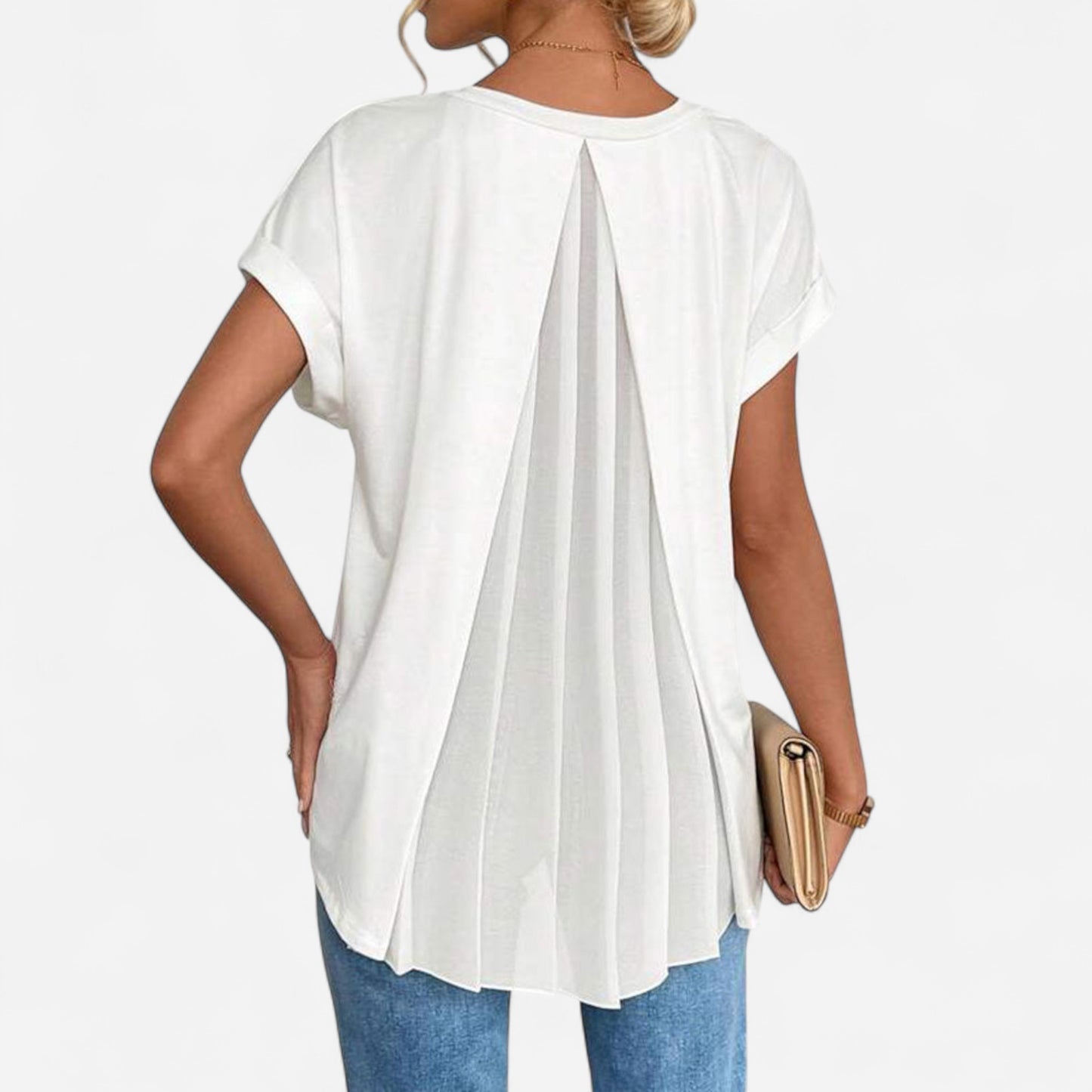 Estella - T-shirt unisexe à manches courtes en patchwork élégant