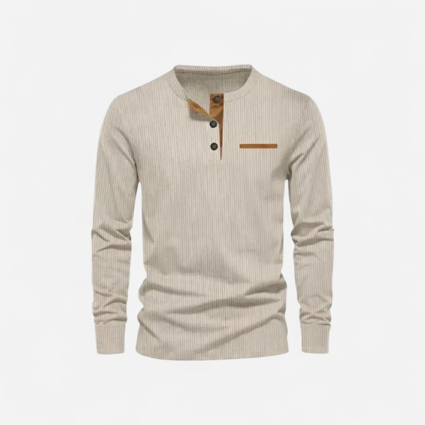 T-shirt à manches longues en velours côtelé - Élégance et confort