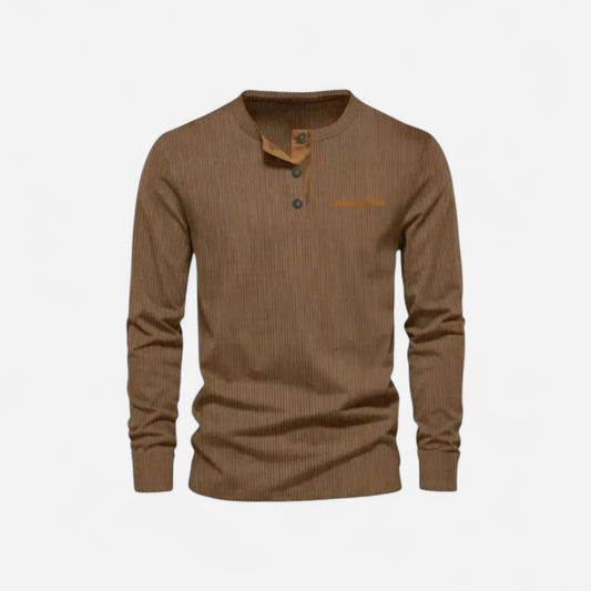 T-shirt à manches longues en velours côtelé - Élégance et confort