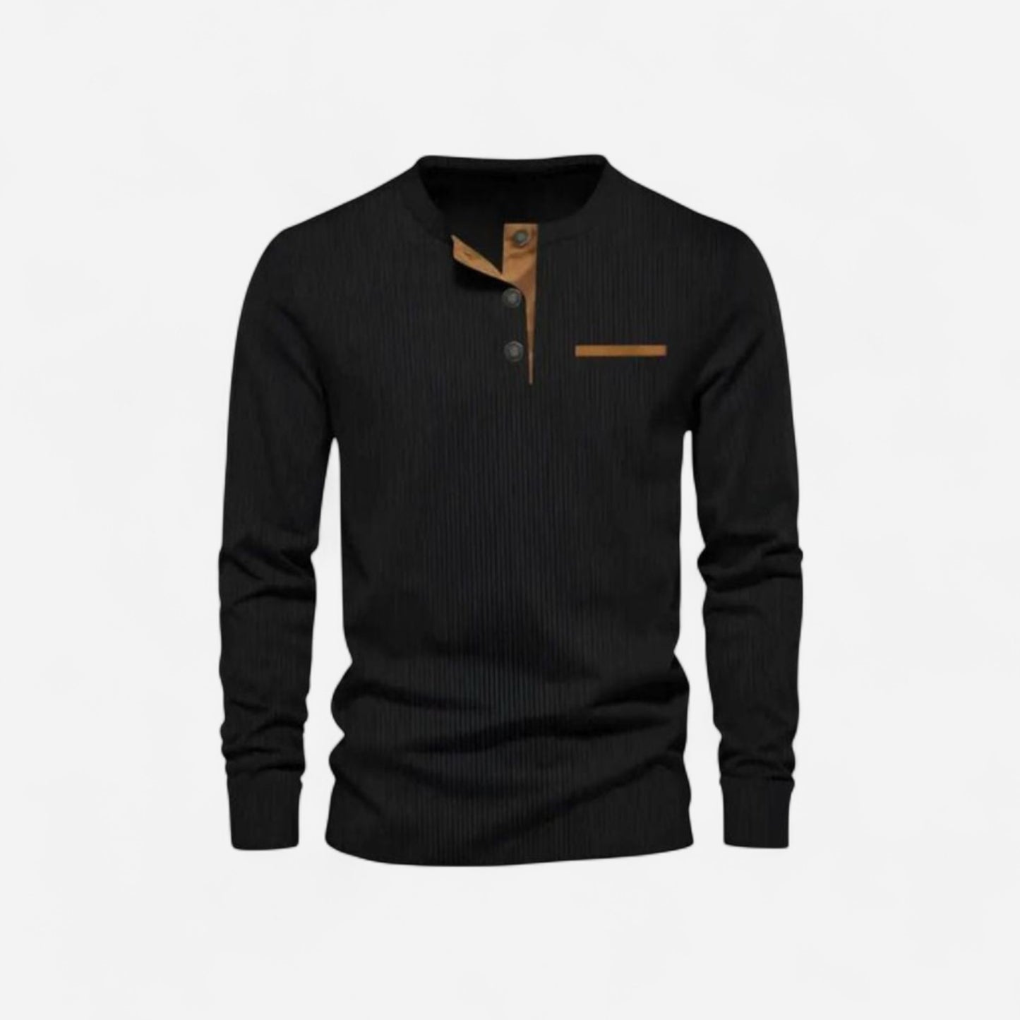 T-shirt à manches longues en velours côtelé - Élégance et confort
