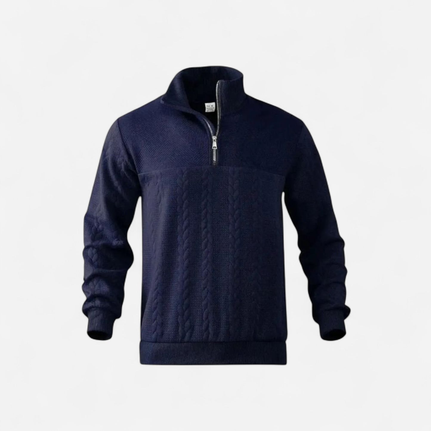 Essential Henry Quarter Zip Pullover - Confort et Élégance