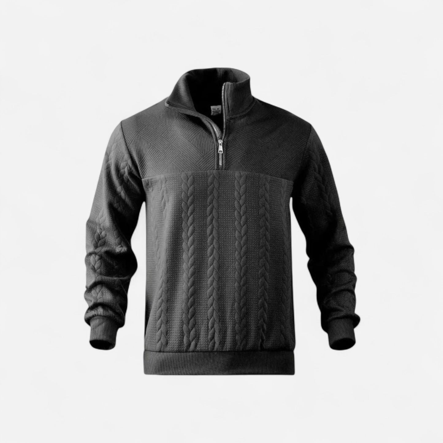 Essential Henry Quarter Zip Pullover - Confort et Élégance