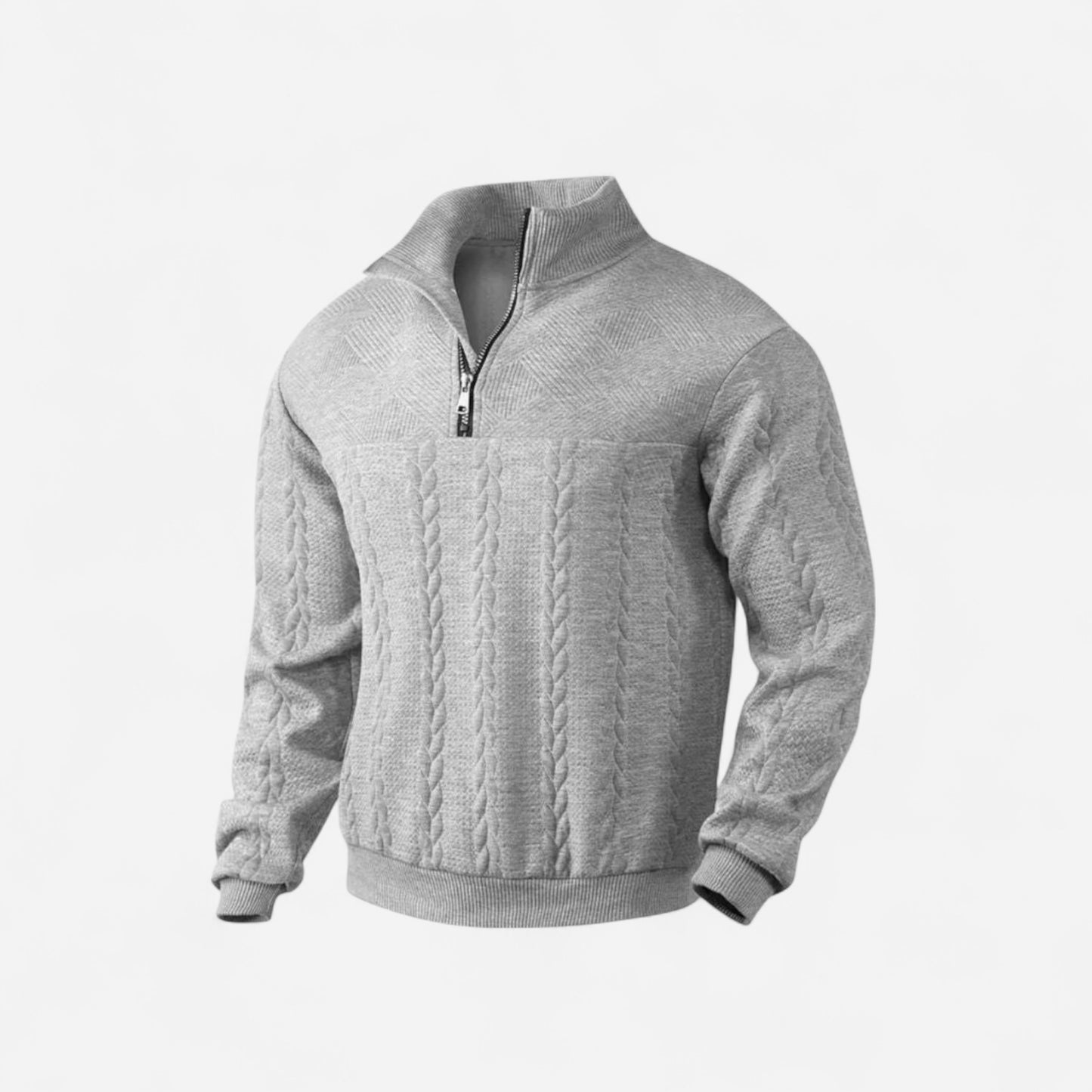 Essential Henry Quarter Zip Pullover - Confort et Élégance