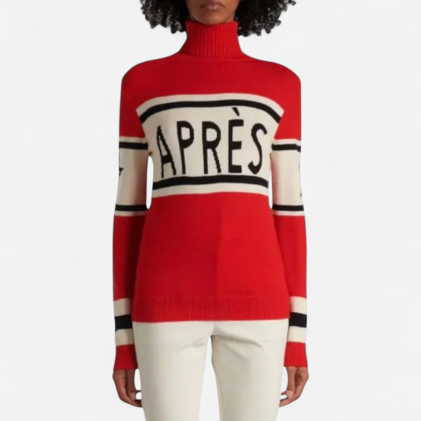 Pull en laine mérinos pour femmes - Turtleneck après-ski élégant