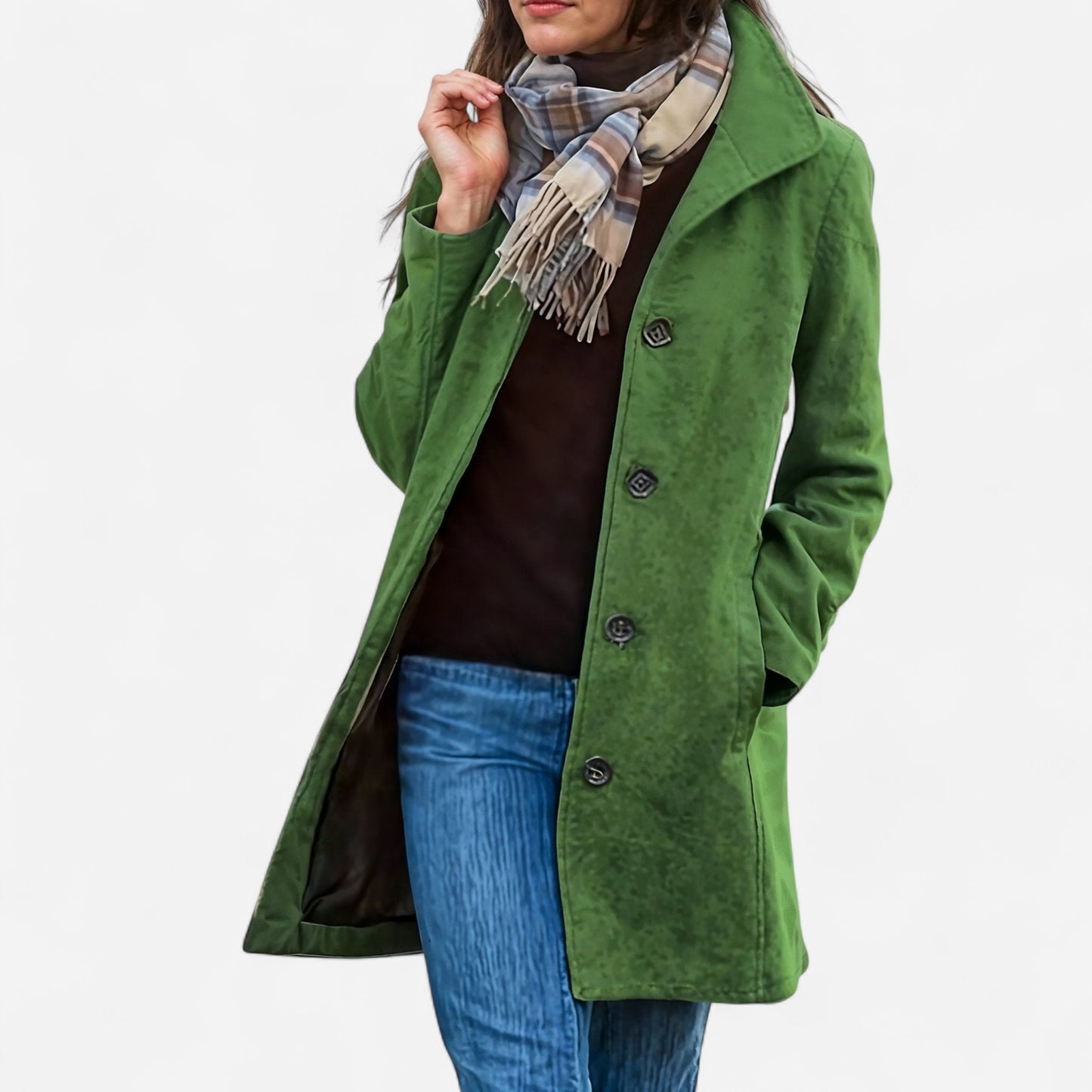 Manteau en Laine Classique - Coupe Ajustée, Style Intemporel