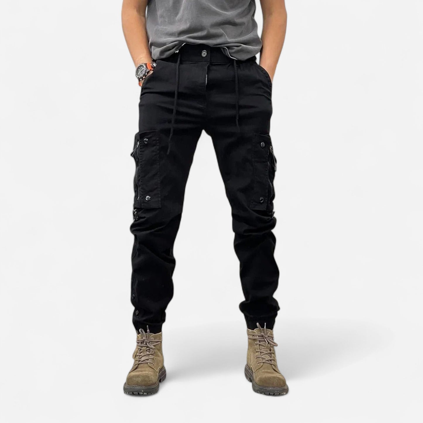 Marco - Pantalon Cargo Extensible avec Poches Pratiques et Élégantes