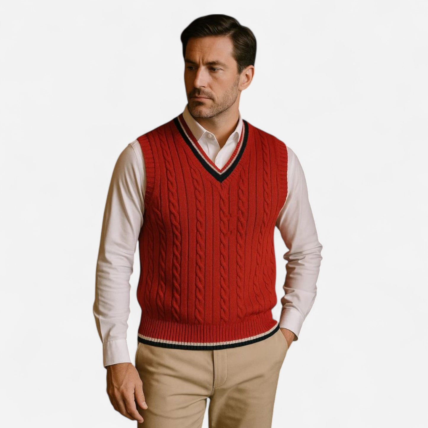 Old Money - Gilet Essentiel en Tricot Élégant et Chic