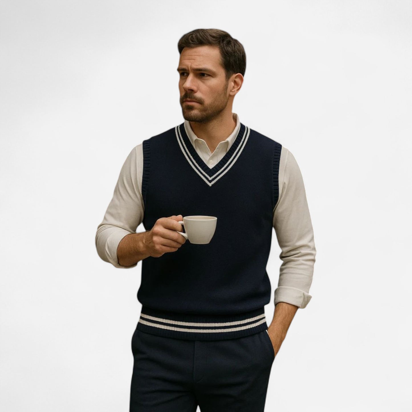Old Money - Gilet Essentiel en Tricot Élégant et Chic