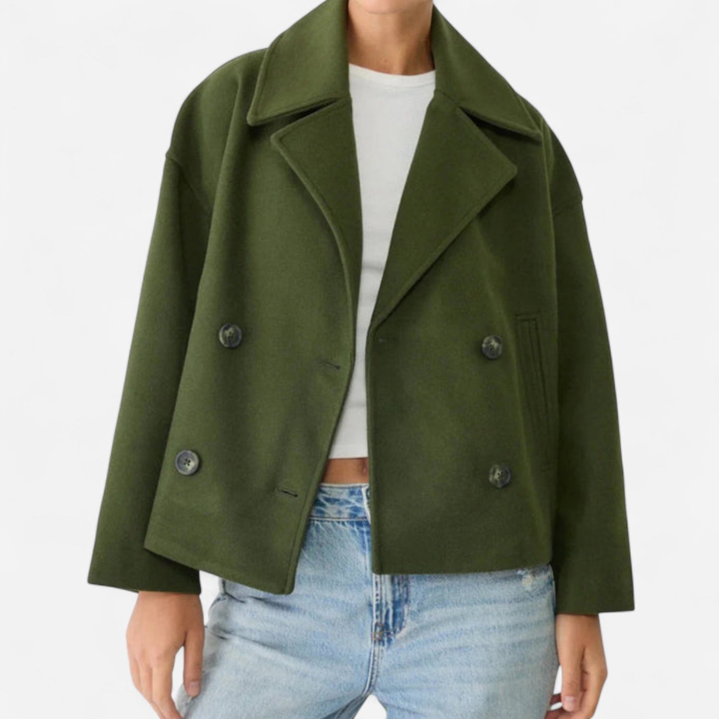 Veste Femme Courte Croisée - Élégance et Confort au Quotidien