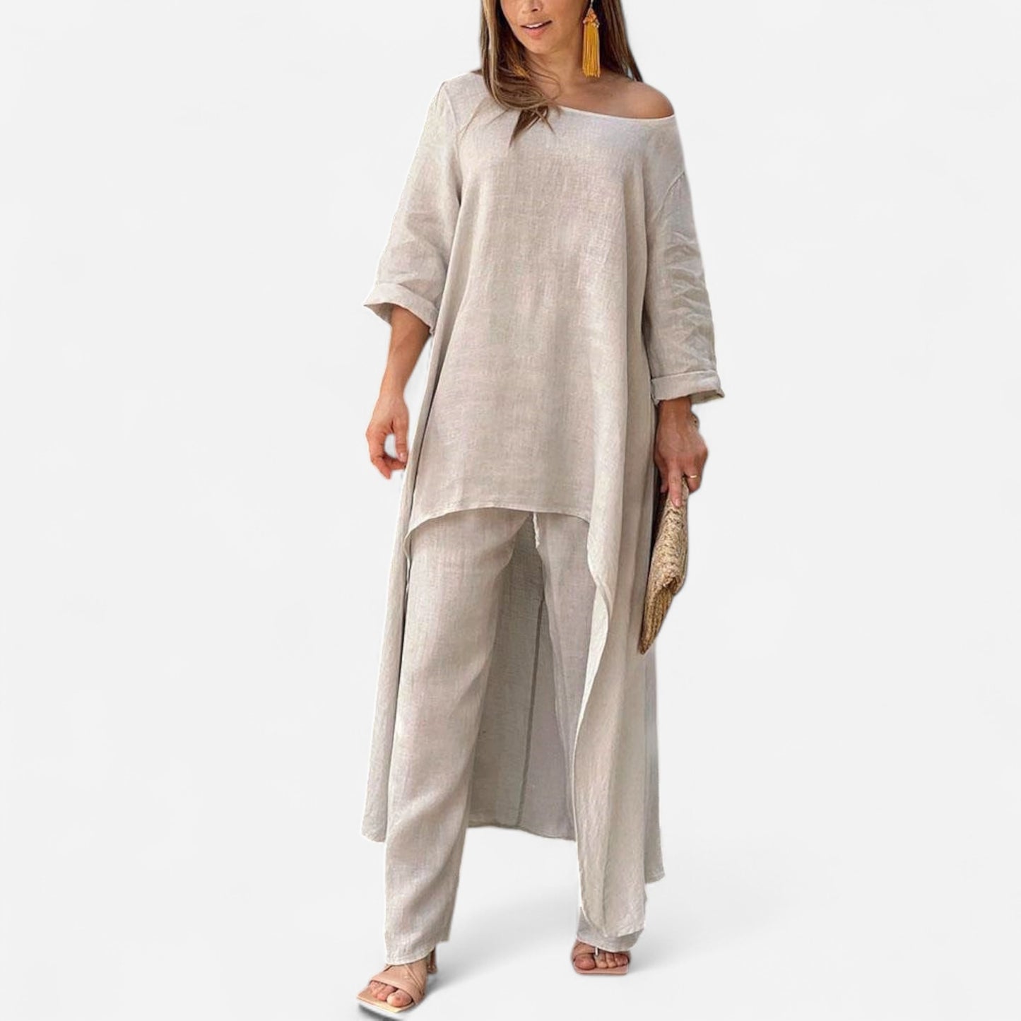 Clarisse - Ensemble Décontracté en Lin Élégant pour Femme