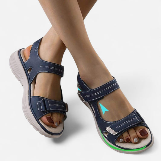 Sandales Orthopédiques - Support de Voûte, Sangles Velcro Ajustables