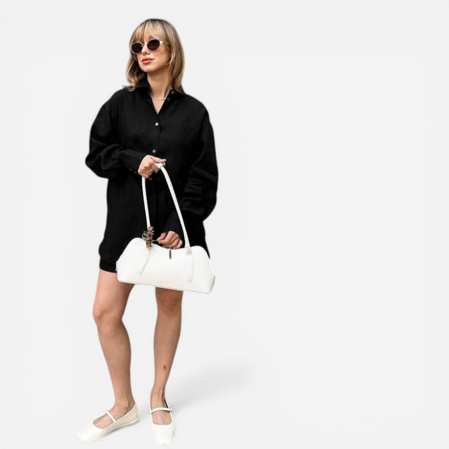 Cardigan Chic Casual à Deux Pièces avec Short Élégant