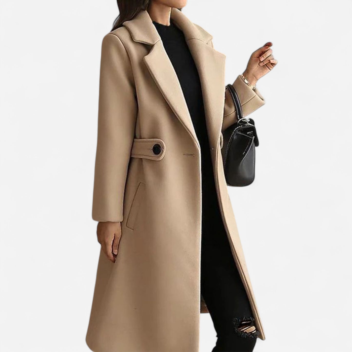 Manteau en Laine Mélangée Classique - Élégance et Confort Hiver