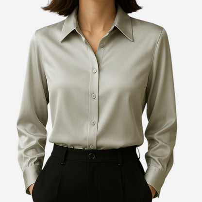 Elvire Satin Blouse - Élégance et Confort en Satin Premium