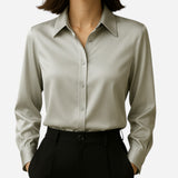 Elvire Satin Blouse - Élégance et Confort en Satin Premium