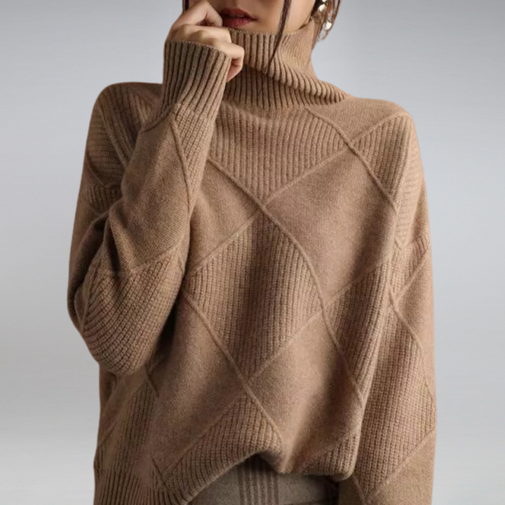 ANNIKA™ | Pull à col roulé en tricot