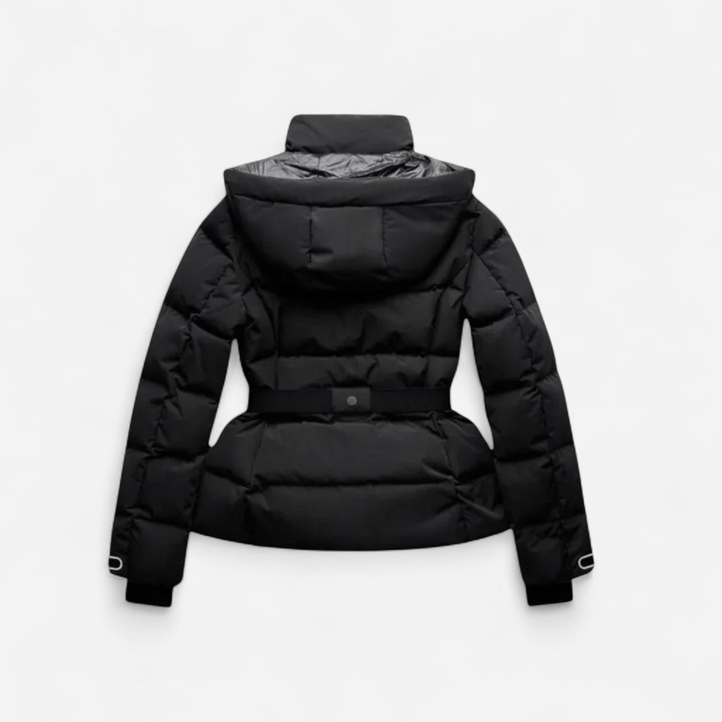 Veste Puffer Femme Résistante à l'Eau avec Ceinture - Élégance et Confort