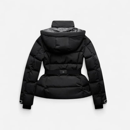 Veste Puffer Femme Résistante à l'Eau avec Ceinture - Élégance et Confort