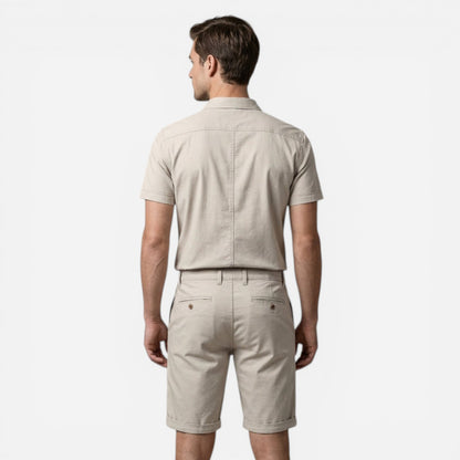 Shorts en coton pour hommes avec poches pratiques - Confort et style