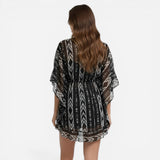 Robe de Plage Femme en Chiffon Ethnique - Caftan Élégant