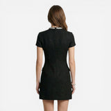 Robe Mini Femme Bronwen avec Détails en Perles et Poches