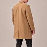 Manteau pour homme à simple boutonnage, revers crantés, 3 boutons