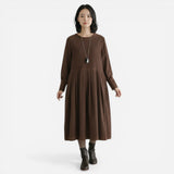 Robe Midi Élégante en Coton pour Femme - Casual Chic Valerio