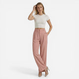 Pantalons Évasés Élégants pour Femmes - Taille Haute Chic Casual