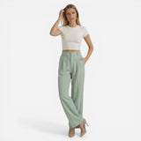 Pantalons Évasés Élégants pour Femmes - Taille Haute Chic Casual